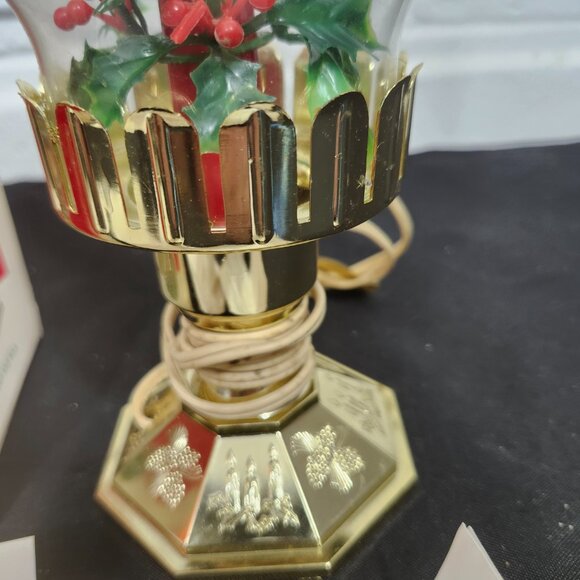 Vintage Beacon Electric Flickering Flame Hurricane Lamp - Picture 5 of 10